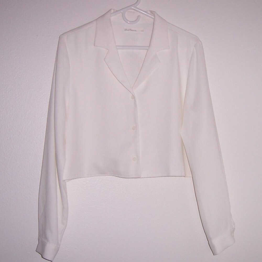 Cropped Button Down Shirt